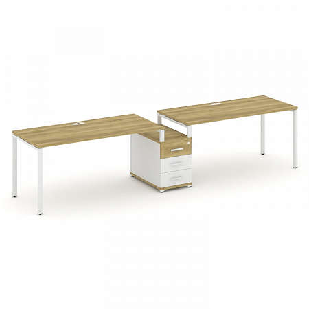 Бенч-система на 2 места с 1 опорной тумбой Concept CN.ORS-304