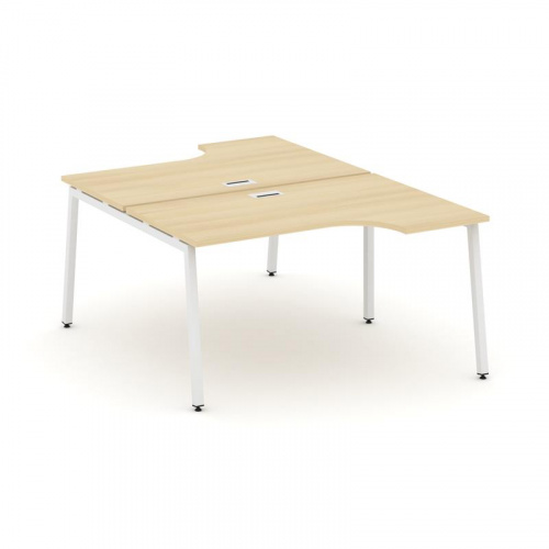 Style Project Рабочая станция эргоном. SN-4A.DRPA-011 Дуб Табак/Металл Белый 1380*1432/1992*750 фото 18