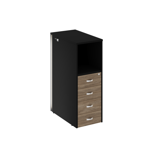 Тумба с подсветкой на 4 ящика Onix Белый O.R-TV-4.S фото 10