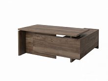 Стол с опорной тумбой FB-117L.DD Орех Пацифик Табак