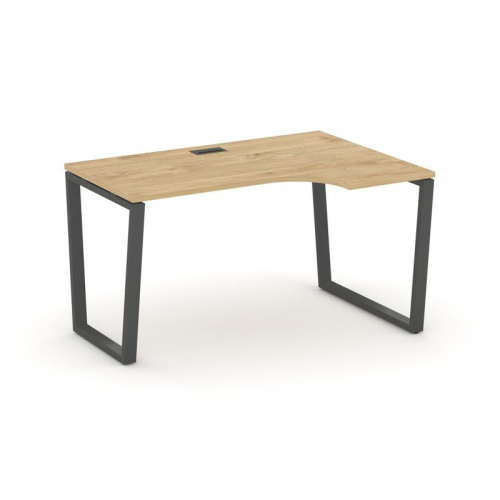 Style Project Стол рабочий эргоном. SN-6T2.SPA-011(R) Акация Лорка/Металл Антрацит/Заглушка Пластик фото 22