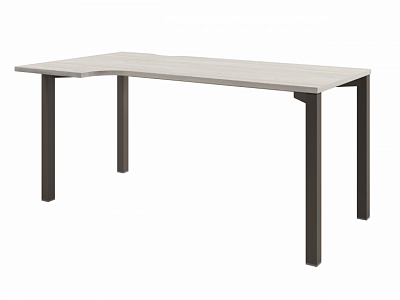 Стол эргономичный на металлокаркасе D-52 L