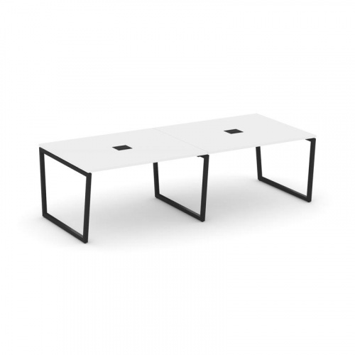 Style Project Стол переговорный SN-4T2.SPRG-044 Акация Лорка/Металл Антрацит/Заглушка Металл Антраци фото 4