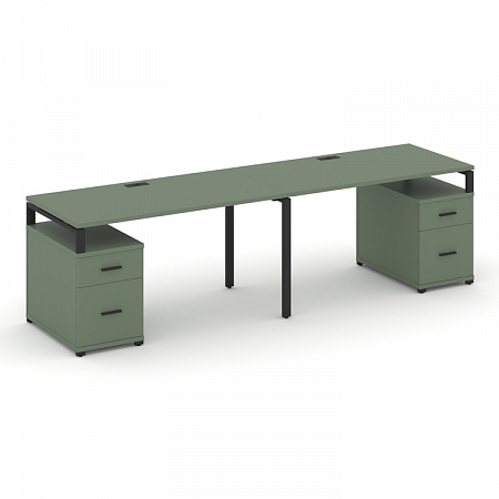 Бенч-система на 2 места с 2 опорными тумбами Concept CN.ORS-324