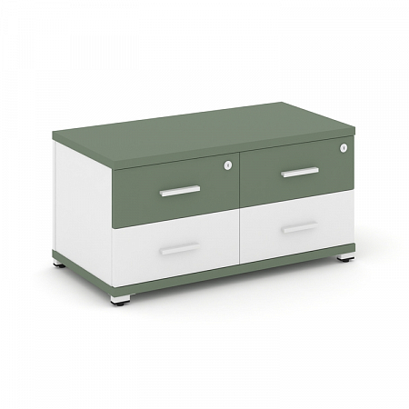 Тумба приставная с 2 ящиками Concept CN.TSP-001 W