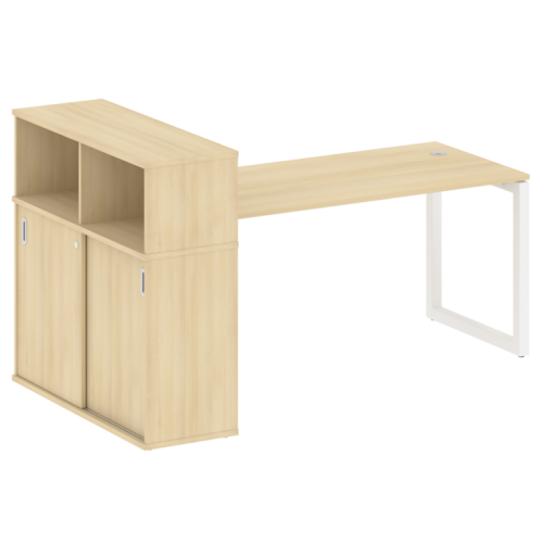 Стол офисный с шкафом-купе на О-обр. м/к Metal System Quattro 50БО.РС-СШК-3.4 фото 15 Стол офисный с шкафом-купе на О-обр. м/к Metal System Quattro 50БО.РС-СШК-3.4 фото 15