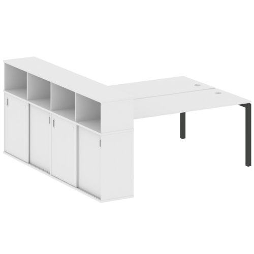 Бенч-система с шкафом-купе на П-обр. м/к Metal System Quattro 50БП.РС-СШК-4.5 фото 14