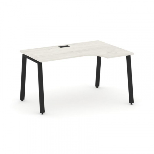 Style Project Стол рабочий эргоном. SN-6A.SPA-001(R) Вяз Благородный/Металл Антрацит 1380*600/980*75 фото 12