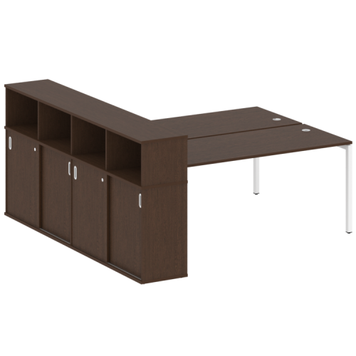 Бенч-система с шкафом-купе на П-обр. м/к Metal System Quattro 40БП.РС-СШК-4.5 фото 5 Бенч-система с шкафом-купе на П-обр. м/к Metal System Quattro 40БП.РС-СШК-4.5 фото 5