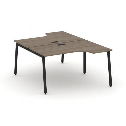 Style Project Рабочая станция эргоном. SN-4A.DRPA-011 Дуб Табак/Металл Белый 1380*1432/1992*750 фото 5