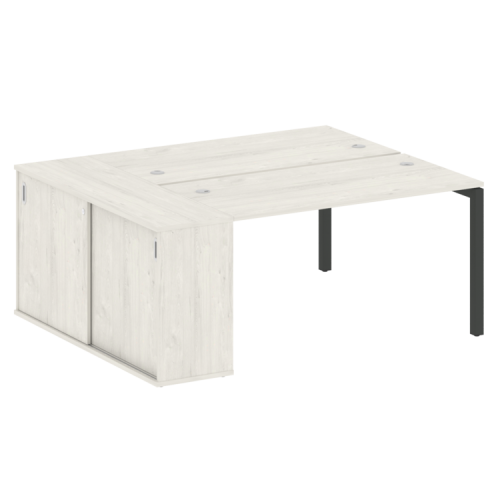 Бенч-система с шкафом-купе на П-обр. м/к Metal System Quattro 50БП.РС-СШК-1.3 фото 5 Бенч-система с шкафом-купе на П-обр. м/к Metal System Quattro 50БП.РС-СШК-1.3 фото 5