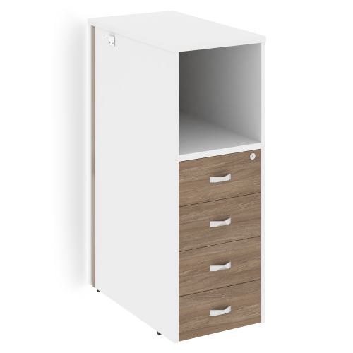 Тумба с подсветкой на 4 ящика Onix Белый O.R-TV-4.S фото 13