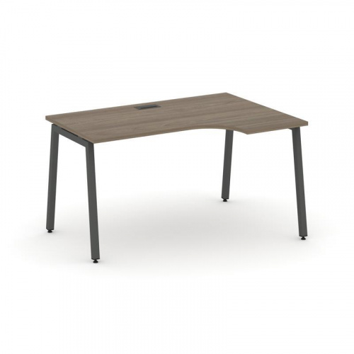 Style Project Стол рабочий эргоном. SN-4A.SPA-002(R) Дуб Табак/Металл Белый 1580*600/980*750 фото 15