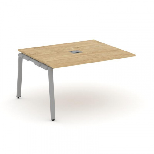 Style Project Проходной наб. элем. перег. стола SN-6A.NSPRG-033 Дуб Наварра/Металл Белый 1380*1180*7 фото 11