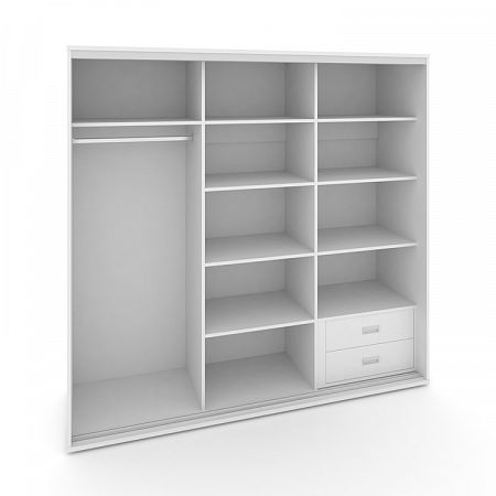 Корпус 3-х секционного шкафа низкого L=1619мм Maris SH.K3-1.2 K1