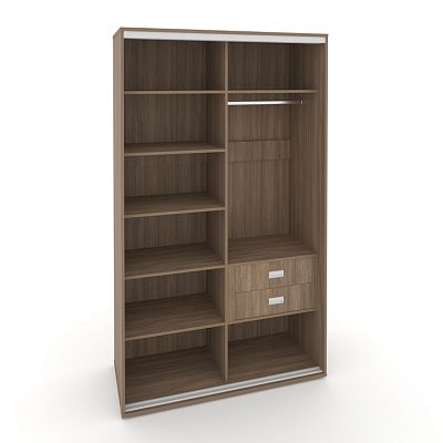 Корпус 2-х секционного шкафа высокого L=1700мм Maris SH.K2-7.1 K3