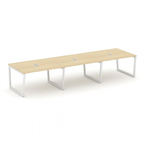 Style Project Стол переговорный SN-5T2.SPRG-054 Акация Лорка/Металл Антрацит/Заглушка Металл Антраци фото 21