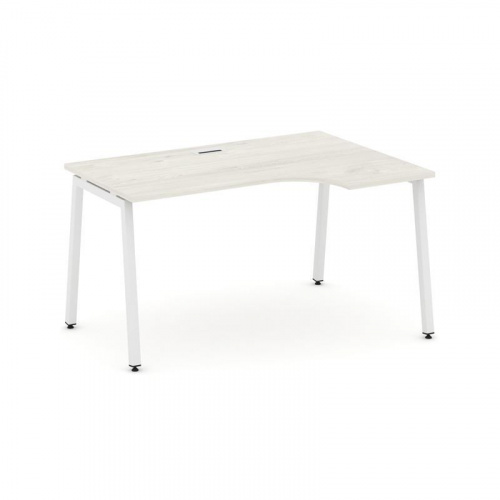 Style Project Стол рабочий эргоном. SN-4A.SPA-002(R) Дуб Табак/Металл Белый 1580*600/980*750 фото 18