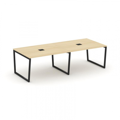 Style Project Стол переговорный SN-4T2.SPRG-044 Акация Лорка/Металл Антрацит/Заглушка Металл Антраци фото 19