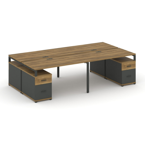 Бенч-система на 4 места с 2 опорными тумбами Concept CN.DRS-329 Бенч-система на 4 места с 2 опорными тумбами Concept CN.DRS-329