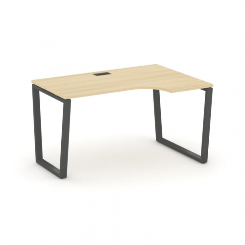 Style Project Стол рабочий эргоном. SN-6T2.SPA-011(R) Акация Лорка/Металл Антрацит/Заглушка Пластик фото 28