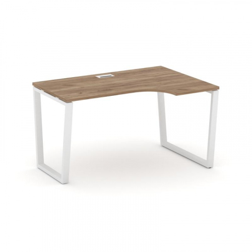 Style Project Стол рабочий эргоном. SN-6T2.SPA-011(R) Акация Лорка/Металл Антрацит/Заглушка Пластик фото 11