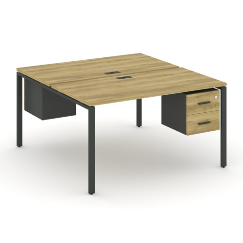 Бенч-система на 2 места с подвесными тумбами Concept CN.DRS-114 фото 4 Бенч-система на 2 места с подвесными тумбами Concept CN.DRS-114 фото 4