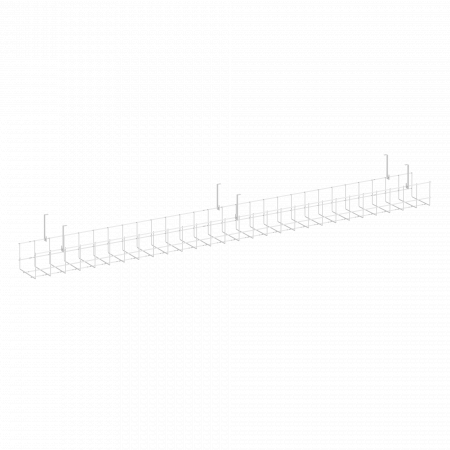 Кабель-канал сетчатый узкий KK-S-140U Металл Белый 1405*131*154