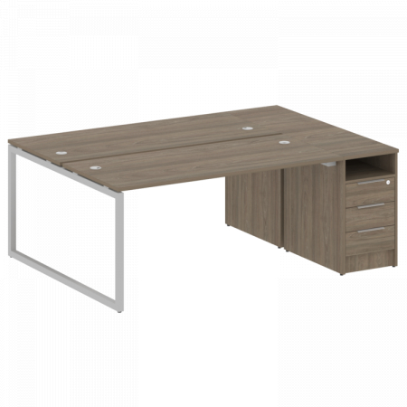 Бенч-система с тумбой на О-обр. м/к Metal System Quattro 40БО.РС-СТП-2.4