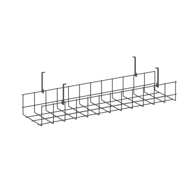 Кабель-канал сетчатый широкий KK-S-60 Металл Антрацит 605*181*154