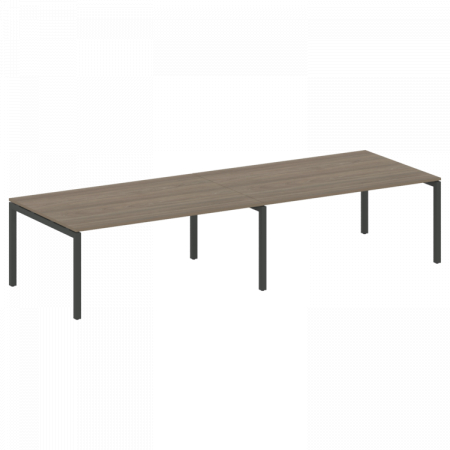 Переговорный стол на П-обр. м/к Metal System Quattro 50БП.ПРГ-2.5