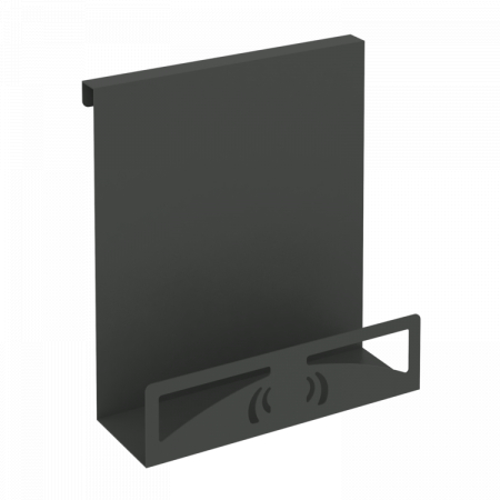 Навесной лоток для бумаг вертикальный узкий MAN-22.T-30 Металл Антрацит 230*110*250