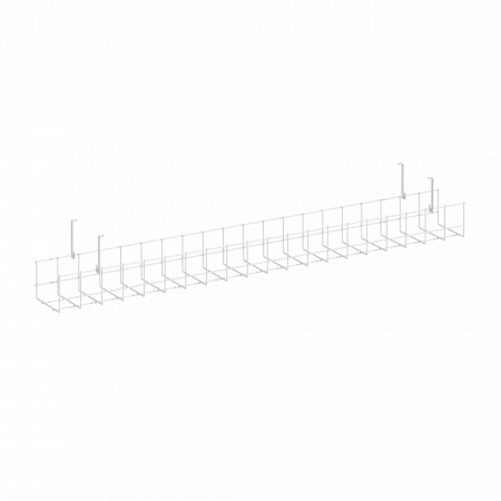 Кабель-канал сетчатый узкий KK-S-100U Металл Белый 1005*131*154